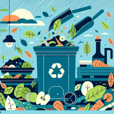 Membuat Kompos dari Daun Kering dan Sisa Sayuran