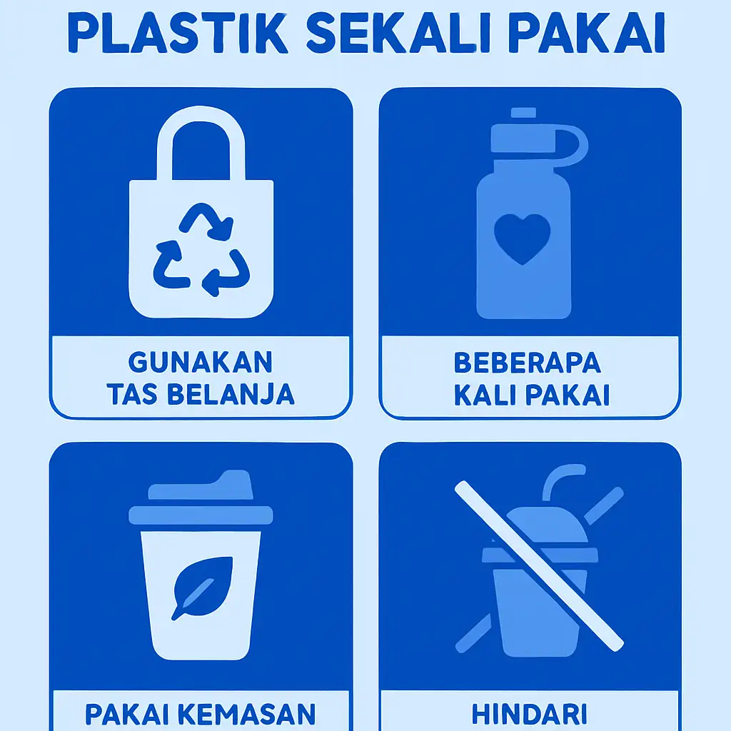 Panduan Mengurangi Penggunaan Plastik Sekali Pakai